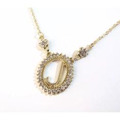 Colar Inicial J Super Lindo Folheado a Ouro 18k