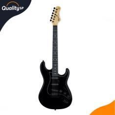 Guitarra Strat 3s Escala Escura Escudo Bk Tg-500 Bk Tagima
