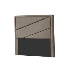 Cabeceira Cama Box Estofada Solteiro Oxford Suede Bege - Probel