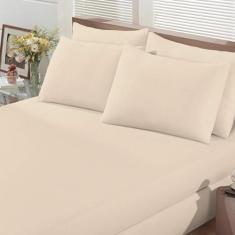 Lençol De Malha Venesa Fio Penteado Solteiro 30-Cm Branco - Venesa Têx