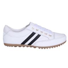 Mocatênis Feminino em Couro Legítimo Cor Branco Mod.103 - Izabela Araú