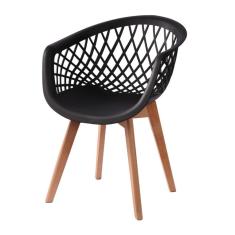 Cadeira Web Wood Preta