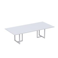 Mesa Reunião 2600x1200mm Mr2600p25tub Cinza