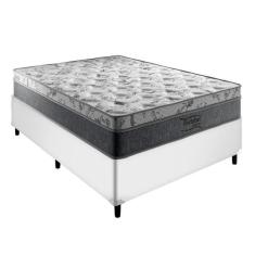 Conjunto Cama Box Casal Branco Palermo Molas Ensacadas - Portobel