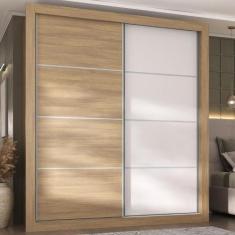 Guarda-Roupas Casal 2 Portas de Correr 4 Gavetas Dallas Multimóveis MP