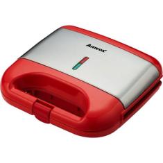 Sanduicheira e Grill Amvox AMS 500 RED LED ON/OFF 750W, Vermelho, 220V