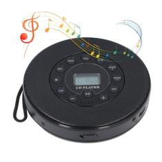 Leitor de CD com alto-falantes, leitor de CD portátil recarregável de 2000 mAh, leitores de CD de rádio para carro doméstico com controle remoto, leitor de CD portátil com dente azul, rádio FM,