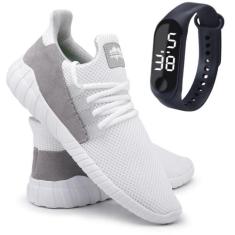 Tênis Fitness Caminhada Corrida Conforto Academia + Relógio - Ever Way