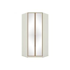 Guarda Roupa Closet Solteiro De Canto Oblíquo Seletto Mc06 C- 2 Portas E 3 Gavetas C- Espelho Areia-jequitibá - Henn