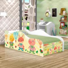 Mini Cama Fun Fazendinha e Balões Infantil Com Colchão - CasaH