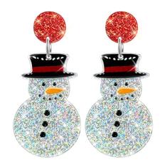 JMHACHY Brincos de Natal para mulheres – Enfeites de Natal de acrílico leve e divertido, presente de festa de pesadelo antes de Natal para meninas, Acrílico, Sem pedra preciosa