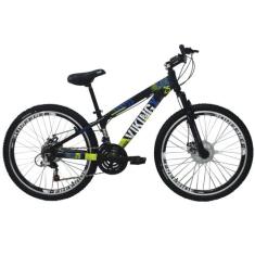 Bicicleta Viking X TUFF25 Freeride Aro 26 Freio a Disco 21V Cambios Sh