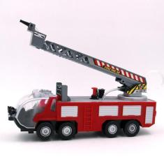 Brinquedo caminhão bombeiro de combate a incêndio com spray de água - 