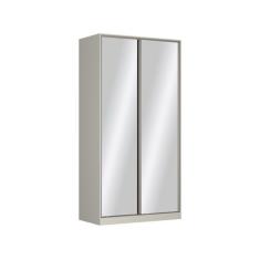 Guarda Roupa Solteiro com Espelho 2 Portas de Correr RC2005 Linha Roup