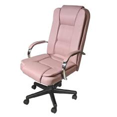 Cadeira Escritório Presidente Euro Rosê Gold Relax