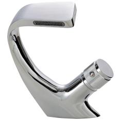 Torneira Para Banheiro Cascata Misturador Monocomando Baixa Cairu Pingoo.casa - Prata