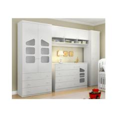 Quarto Infantil com Guarda Roupa Modulado e Cômoda 04 Gavetas Eloísa - Phoenix