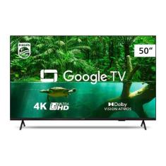 Smart TV Philips LED 50" 4K UHD PUG7408/78 Google TV, Wi-Fi e Bluetoot