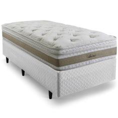 Cama Box de Solteiro Herval Amore, Molas Ensacadas, 67x96x203 cm