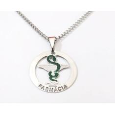 Colar Cordão Farmácia Profissão Aço Inox - Milena Folheados