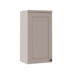 Armário Aéreo de Cozinha 40cm Iluminata 100% Mdf 1 Porta Branco/Marrom Claro - Genialflex