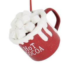 Copo de Chocolate Quente Kurt Adler com Marshmallows