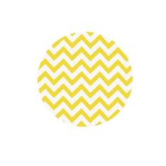 Sousplat Chevron Amarelo - NSW, 1 Peça, com base