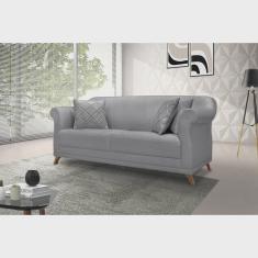 Sofá 3 Lugares 200cm Linho Arras Spezzia Decor
