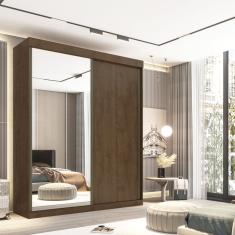 Guarda Roupa Casal 2 Portas De Correr 3 Gavetas Búzios New Canion