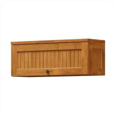 Armário Aéreo De Cozinha Em Madeira 80cm 1 Porta Basculante Mel - Cavazotto