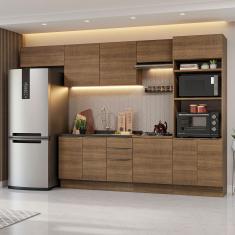 Armário de Cozinha Completa 330cm Rustic Stella Madesa 05