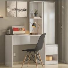 Escrivaninha Mesa Escritório com Armário Office Morada - Demóbile