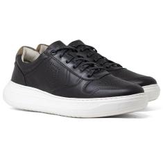 Tênis Masculino Democrata Casual Denim Joe Ultra Light Couro Confortável 526103-Masculino