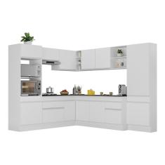 Armário De Cozinha Completa De Canto Multimóveis Branco