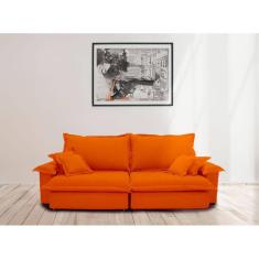 Sofá Paris 2.30m Retrátil e Reclinável Super Pillow  