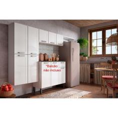 Cozinha Compacta Dona Maria 3 Peças (1 Armário + 1 Paneleiro + 1 Complemento) CPT101 Branco - Bertolini