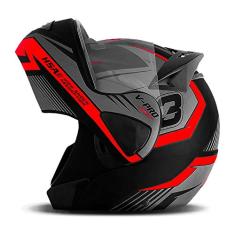 CAPACETE ESCAMOTEÁVEL PRO TORK V-PRO JET 3 VERMELHO TAM. 60