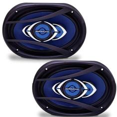 Alto Falante Class 6X9" 180W Rms 4 Ω Quadraxial 90Db Par, Hurricane, Cm469, , Preto/ Azul