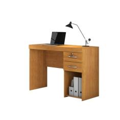 Mesa Para Escritório 2 Gavetas 1 Nicho Com Chave Lara - Jcm,  Cinamomo