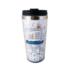 Copo Térmico Contabilidade Personalizado - Kazape, 8, Inox, Cinza, 450