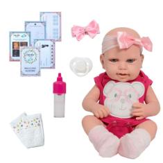 Boneca Reborn Com Corpo Siliconado Linda Articulado  Fofinha - Cegonha