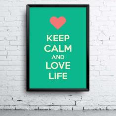 Quadro Keep Calm 5 A4 - Sdesign