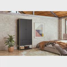 Guarda Roupa Closet Modulado Industrial 2 Porta 2 Gavetas Olivar