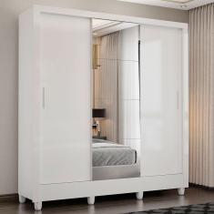 Guarda Roupa Santiago Plus 3 Portas 3 Gavetas Carioca Móveis Branco
