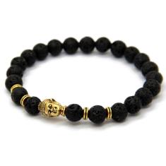Pulseira Masculina Buda Dourado