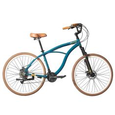 Bicicleta Aro 29 Beach Cruiser BLITZ Terral Urbana Praiana Passeio Retrô Alumínio 21v Shimano-Unissex