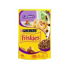 Ração Úmida para Gato Adulto Sachê Friskies Cordeiro ao Molho 85g, Cor