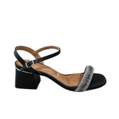 Sandália Vizzano Salto Bloco Médio 6428101 Brilhante-Feminino