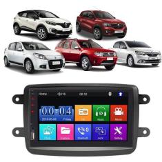 Kit Multimídia Mp5 Sandero logan Duster Kwid Captur 7 Polegadas Espelh
