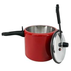 Panela De Pressão 7 Litros de Alumínio - Vermelho